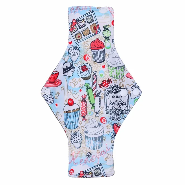 New 1Pcs 30*18cm Reusable Menstrual Pads Washable Bamboo Charcoal Fiber Cloth Menstrual Sanitary Panty Liner Physiological Pads