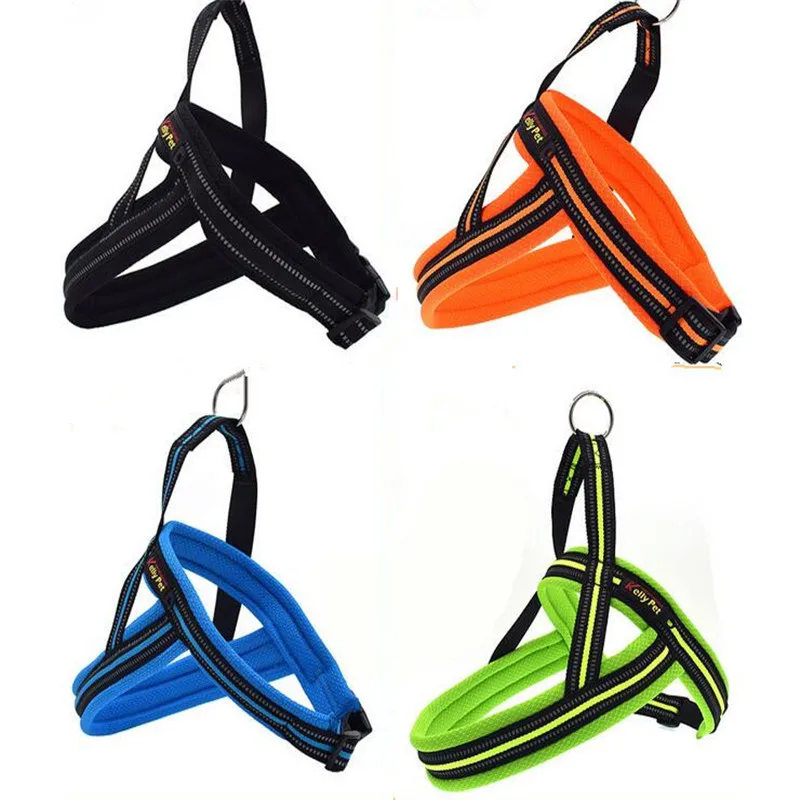 

New Reflective Big Large Dog Vest Harness Soft Breathable Pet Collar Adjustable Chest Belt Strap For Labrador & Golden Retriever