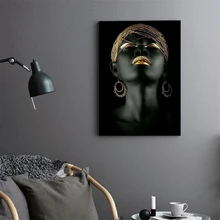 MUTU Холст Живопись стены Искусство Картины Печать черная женщина на холсте без рамки домашний Декор настенный плакат для декора для гостиной