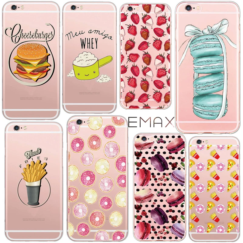 Cute Color Food French Fries Hamburger Donuts Juice