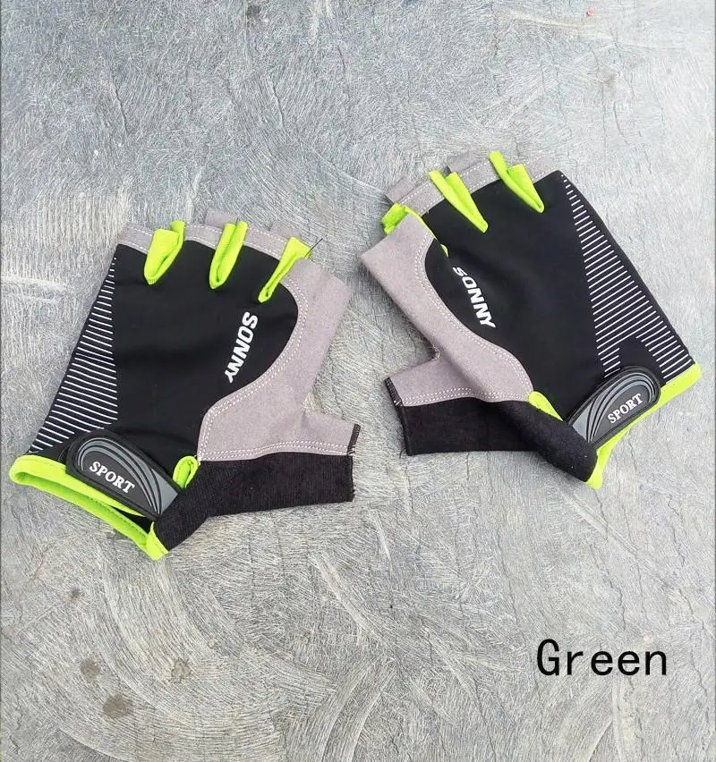 Длинные перчатки унисекс без пальцев для женщин и мужчин, перчатки без пальцев, мужские перчатки без пальцев - Цвет: Green