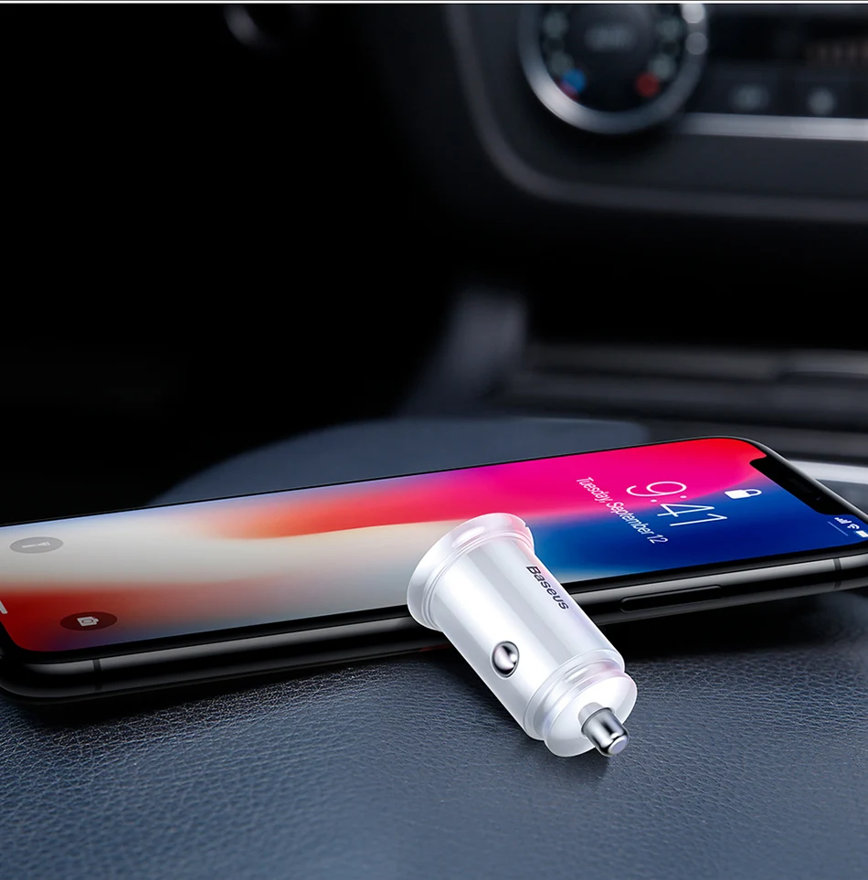 Baseus Quick Charge 4,0 3,0 Автомобильное USB зарядное устройство QC4.0 QC 3,0 5A USB C PD быстрое автомобильное зарядное устройство для Xiaomi Mi 9 8 huawei P30 Pro