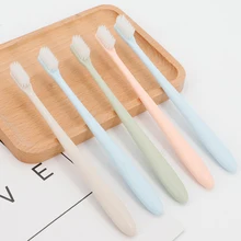 4 шт. Зубная щётка es чистки языка мягкая Щетинная зубная щетка наконечник Портативный Уход за полостью рта зубов очищающий, отбеливающий щетка очистка полости рта