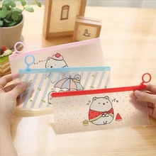 Cute Animal Bear Cosmetic Bag Women PVC Travel Makeup Bag Female Casual Storage Beauty Make Up Case Toiletry Kit Necessarie