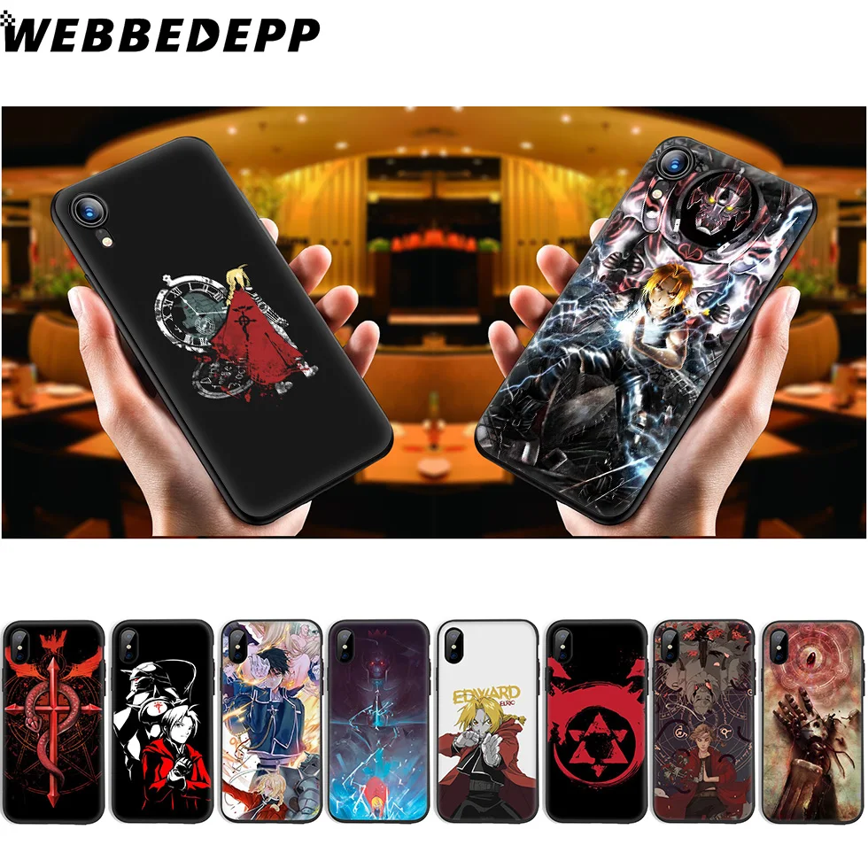 Fullmetal Alchemist Brotherhood Soft Silicone Case for iPhone 11 Pro Xr Xs Max X or 10 8 7 6 6S Plus 5 5S SE |