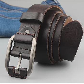 

on sale brand high quality men's genuine leather belt luxury designer belts cowboy fashion Strap male soft nature skin belt