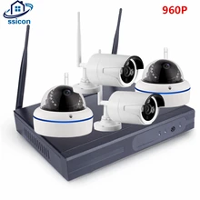 SSICON 4CH 1.3MP Домашняя безопасность Wifi Беспроводная ip-камера система 960P CCTV набор наружная Wifi камера видео NVR комплект видеонаблюдения CCTV