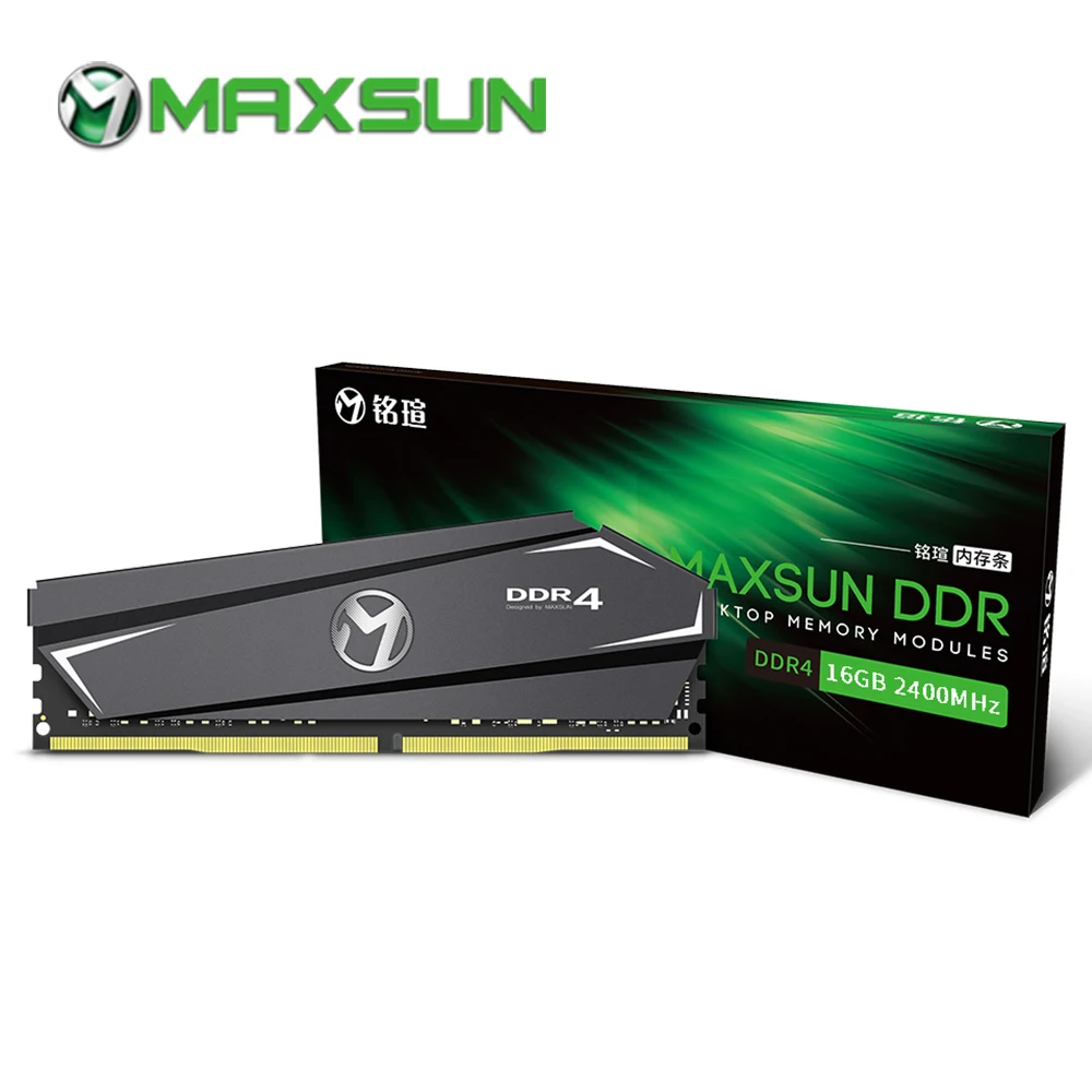 Maxsun ram ddr4 16 Гб памяти 2400/2666 МГц теплоотвод 288pin пожизненная гарантия Одиночная память оперативная память ddr 4 Настольный dimm для AMD intel