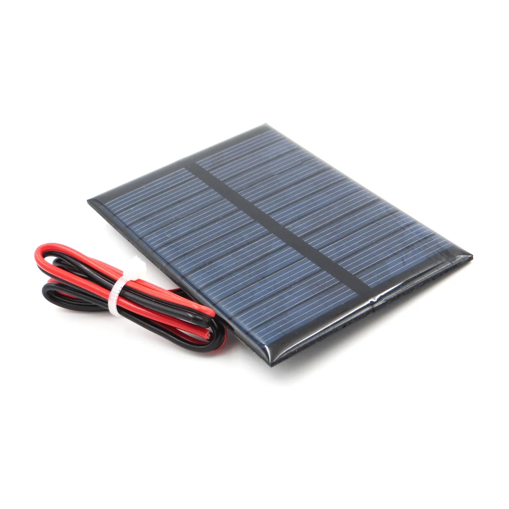 

1pc x 5.5V 100mA with 30cm extend wire Solar Panel Polycrystalline Silicon DIY Battery Charger Small Mini Solar Cell cable toy