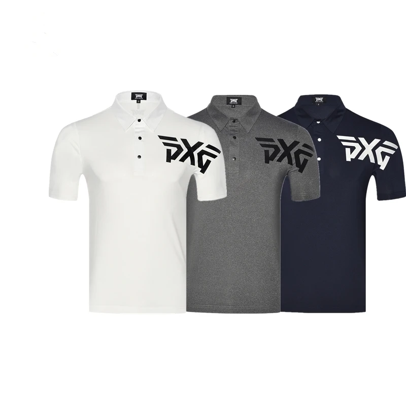 

Golf clothes 2018 PXG T-shirt Short sleeve mens Sportswear Short sleeve 3 colors S-XXL in choice Leisure free shipping
