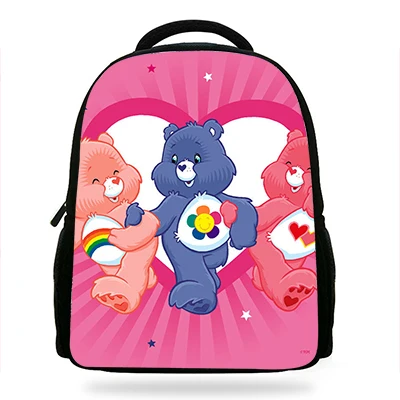 Милые Care Bears футболка с изображением персонажей видеоигр сумка рюкзак для начальной школы школьные рюкзаки, детские школьные рюкзаки для девочек детская школьная сумка Класс элементов, на возраст 1, 3, 4 - Цвет: F7858