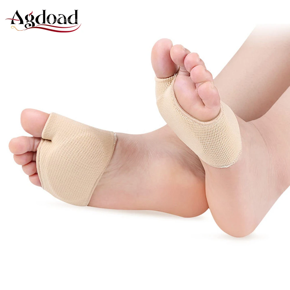 

2pcs/lot Fabric Gel Pads for Feet Care Slip Resistant Metatarsal Cushions Pads Silicone Foot Forefoot Pain Support Brace