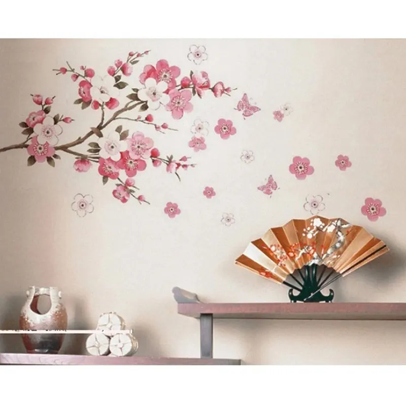 Sakura предназначен настеный стикер для домашний декор гостиной DIY настенные