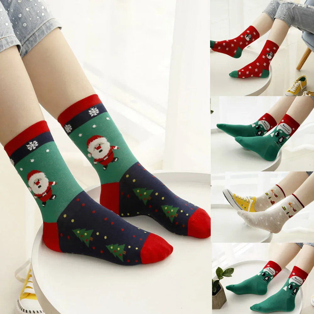 Sunfree Christmas Women Casual Socks Cute Unisex Socks Casual Fashion