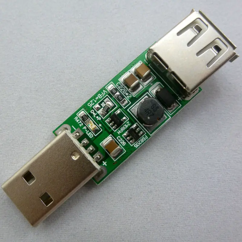 USB конвертер постоянного тока 5 Вт Повышающий Модуль В в 12 для вращающегося