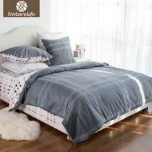 Naturelife 100% Cotton Bedding Set Duvet Cover Sets Soft Bed Linen Flat Bed Sheet Set Pillowcase bed cover housse de couette