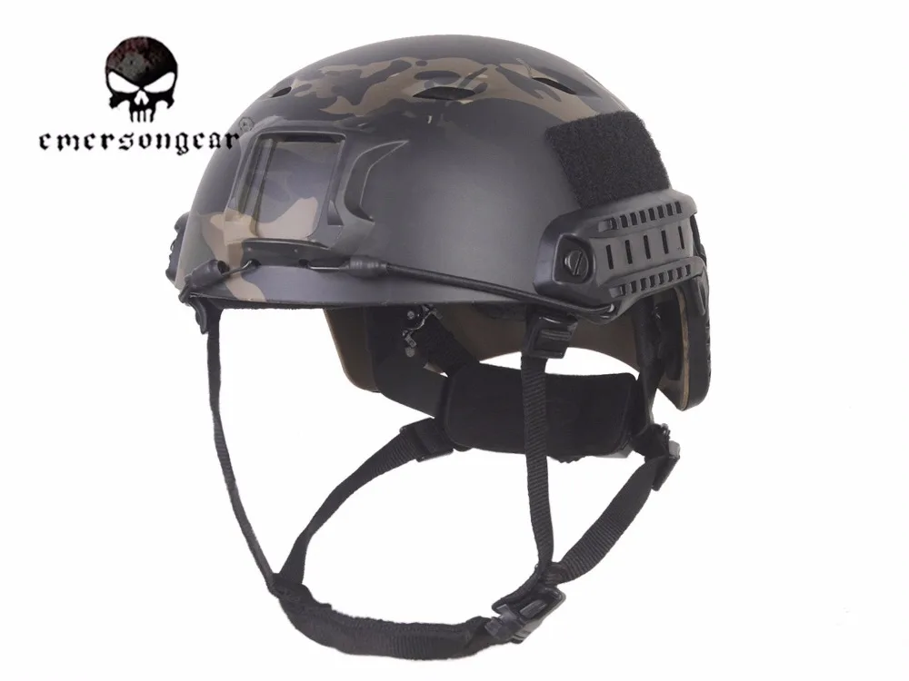 

Military Airsoft Helmet Combat EMERSONGEAR Fast Helmet BJ Type EM5659L Multicam Black
