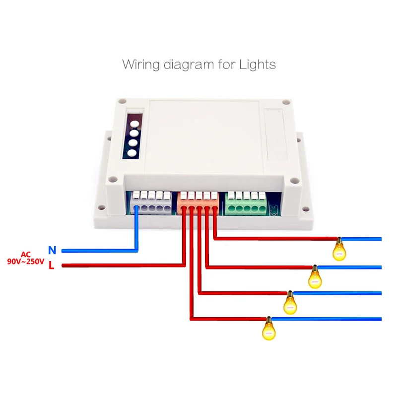 Sonoff 4CH Wifi умный светильник R2 версия 4 банда дистанционное управление приложение Ewelink 10А 2200 Вт работает с Alexa Google Home