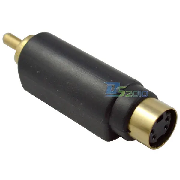 Высокое качество RCA Male Jack Composite To S Video Svideo Female адаптер разъем адаптера|adapter vga|adaptor