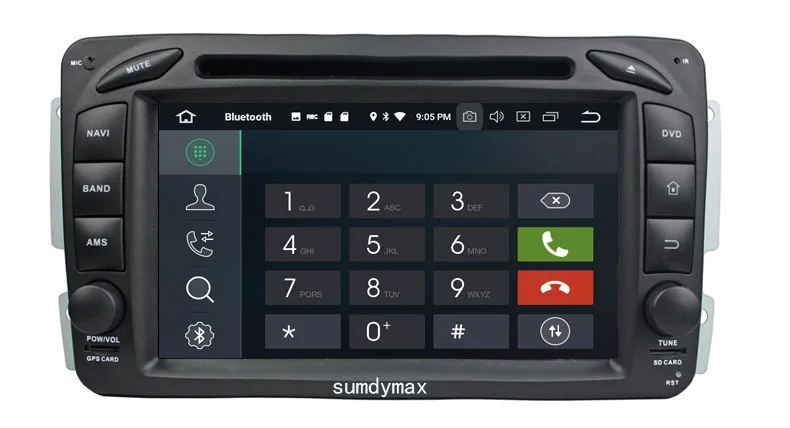 Sale HD 1024*600 touch screen android 9.0 car dvd player for Mercedes Benz W209 W203 W163 W463 Viano W639 Vito W168 GPS BT 64G ROM 1