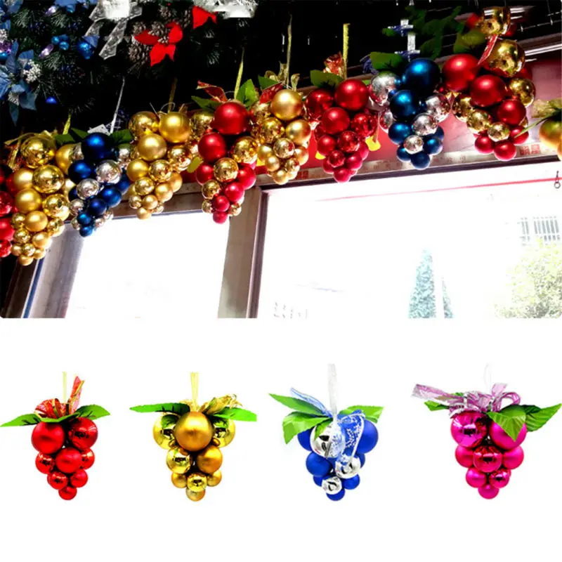 Виноградная струна рождественские мячики елочные шары Рождественская елка висячий Декор Орнамент Декор Рождественская елка украшения для украшения