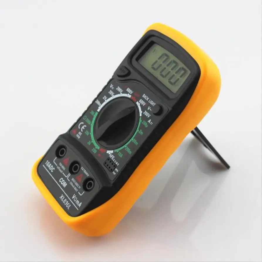 

XL-830L Handheld LCD Digital Multimeter 3 1/2 Voltmeter Ohmmeter Multitester F7 DE21 Drop Shipping