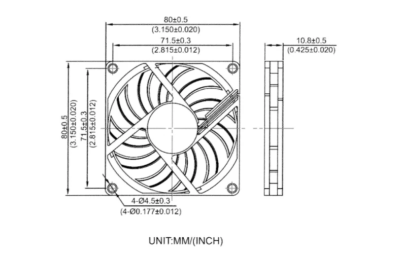 DC 12V 3PIN 3 линейная скорость 8 см 80 мм 80X10 каркаса компьютера Вентилятор охлаждения