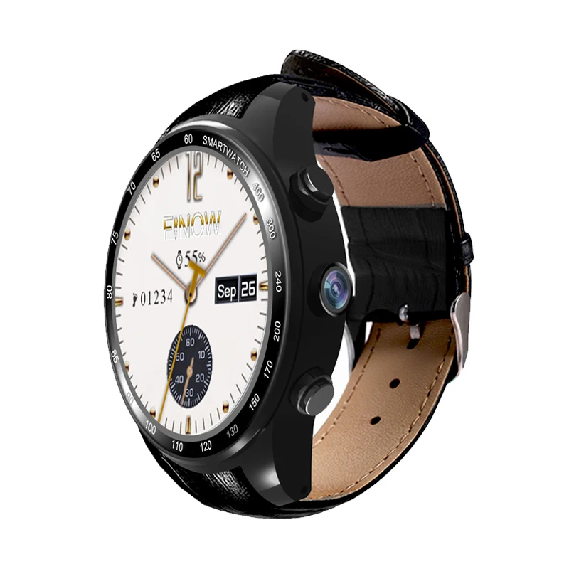 Classic round smart watch phone with 3G camera wifi bluetooth gps heart rate monitoring best watch for boyfriend & hunsband
