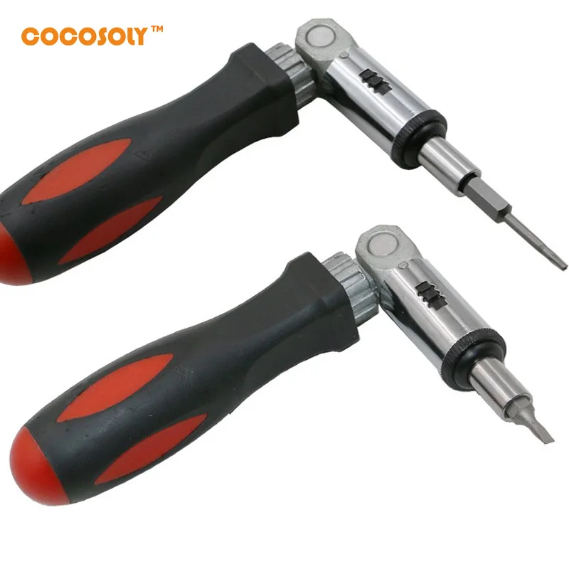 180 Degree Adjustable 6.35mm 1/4 Inch Hexbit Angle Driver Ratchet