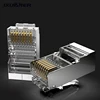 10 шт. Cat6 RJ45 RJ50 RJ11 разъем 8P8C модульный Ethernet кабель головная вилка позолоченный Cat 6 ОБЖИМНАЯ сеть RJ 45 разъем Cat6 ► Фото 1/6