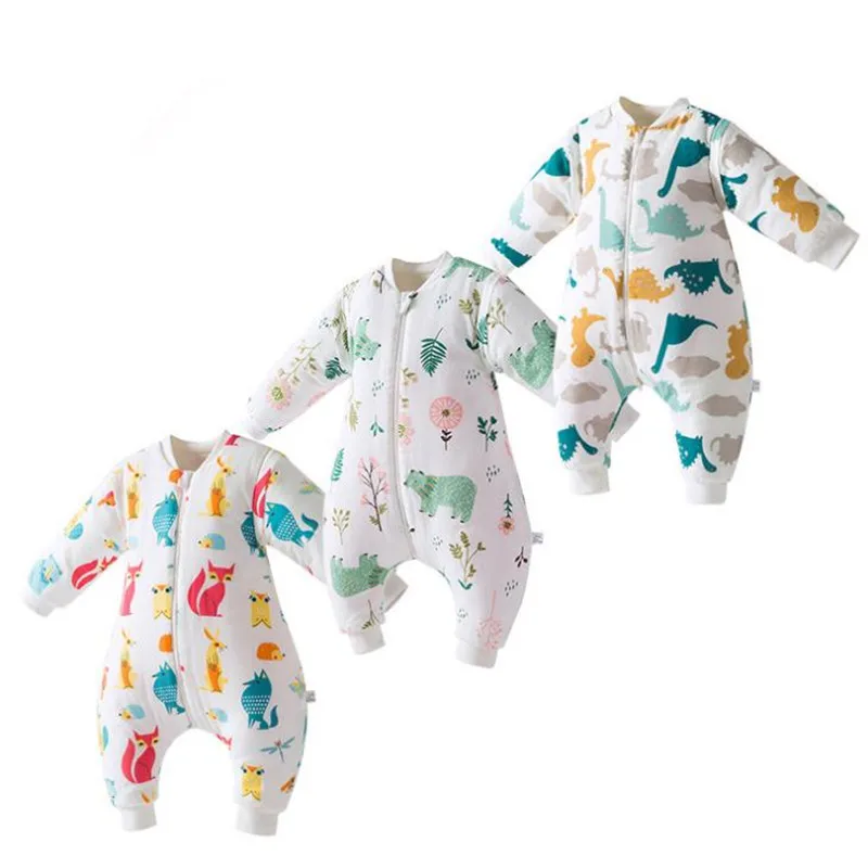

Newborn Baby Sleeper Detachable Sleeve Baby Clohes Cotton Sleeping Bag