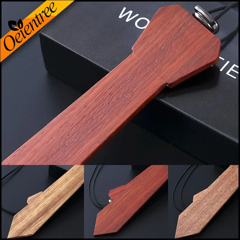 

Factory direct sales of the 2017 fashion wooden tie 100% hand made Classic Paisley Ties for Men Formal Wear wood tie Wedding