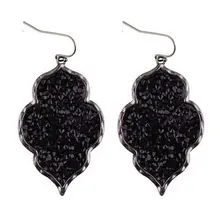 

2018 New Arrival Pave Morocco Black Rhinestone Earrings for Women Trendy Summer Designer Brand KS Statement Earrings Wholesale