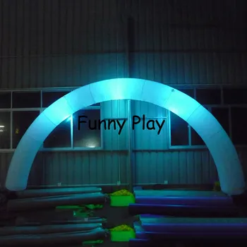 شراءنفخ الإضاءة LED قوس الهواء تفجير الملونة أنبوب نموذج بالون الممر الزخرفية الإضاءة بداية نفخ قوس