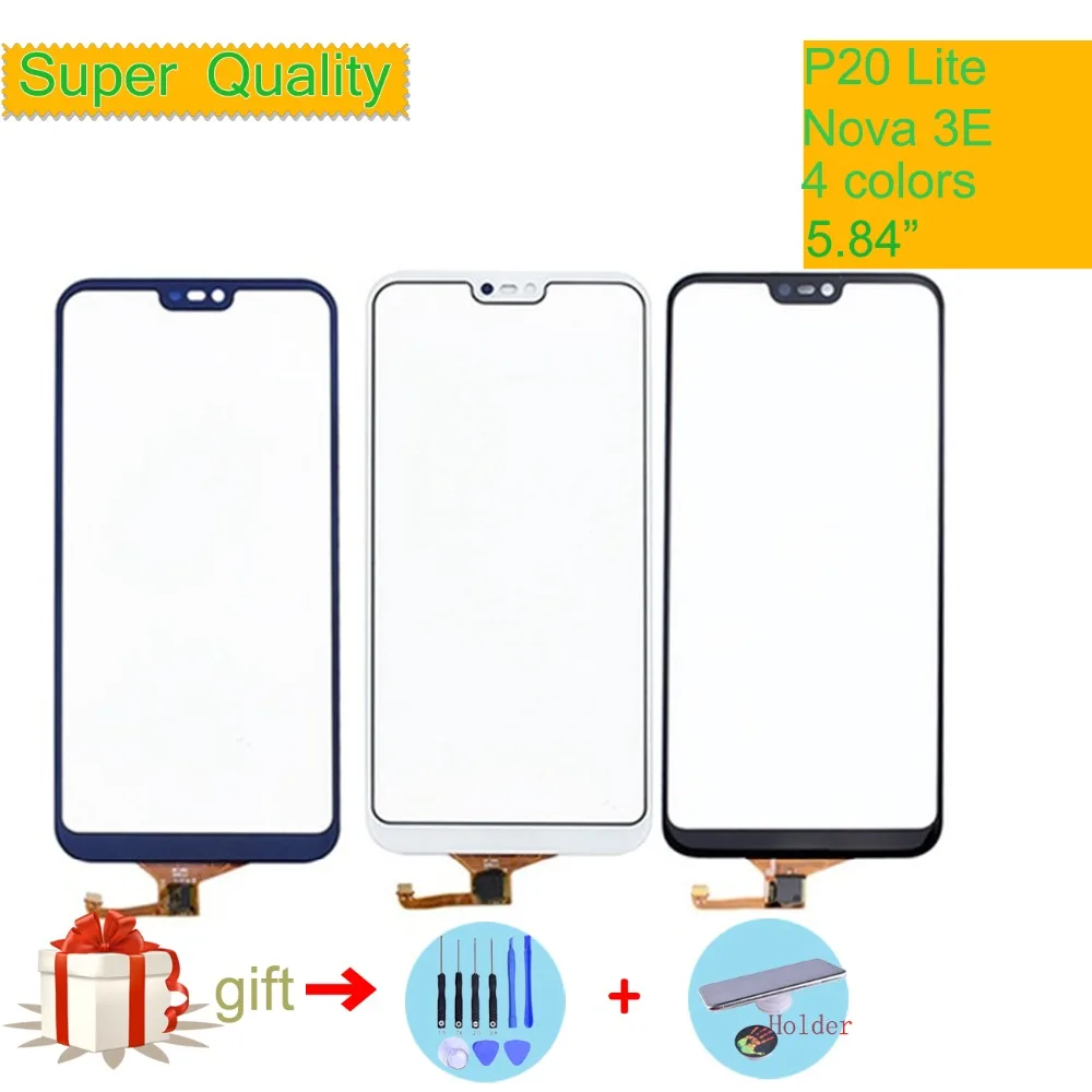 

P20Lite For Huawei P20 Lite Nova 3E Touch Screen Touch Panel Sensor Digitizer Front Glass Outer Touchscreen NO LCD 5.84"