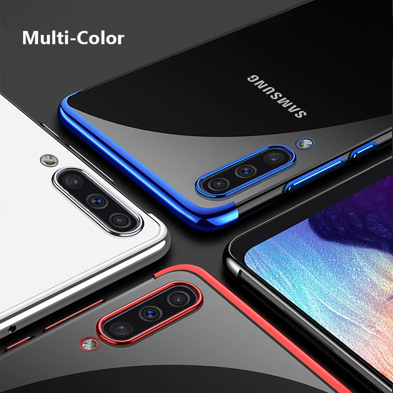 Для samsung Galaxy A50 чехол прозрачный мягкий тонкий чехол из ТПУ чехол для samsung A50 A10 A30 A40 A70 A60 A50S A30S A80 A90 чехол в форме листа