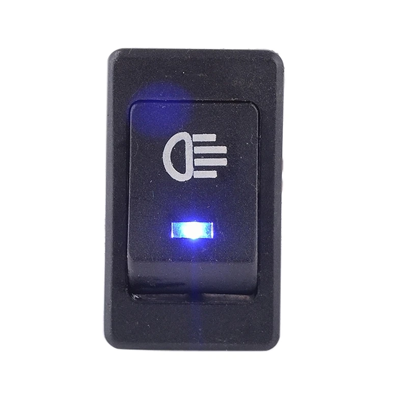 Universal touran DC12V 35A Car Auto Fog Switch Light Rocker Toggle Button swithc On/Off For Auto LED Indicator Blue in the car