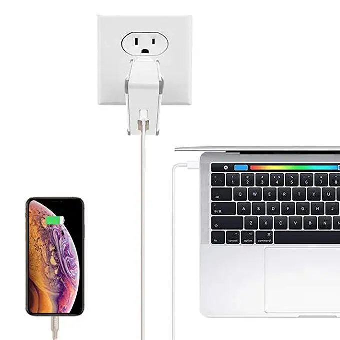 Zikko eLUGGAGE L дорожный адаптер PD 45W QC 3 0 USB C настенное зарядное устройство для США