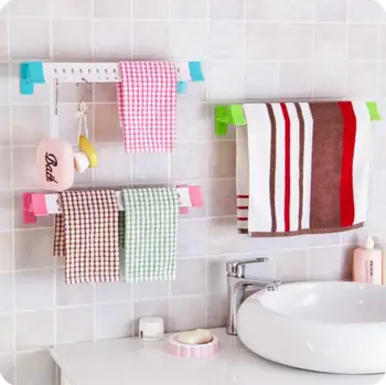 

Hanging Quick Dry Towel Rack Kitchen Wet-and-dry Cloth Rack Bathroom Organizer And Storage Plastic Towel Wall Shelf