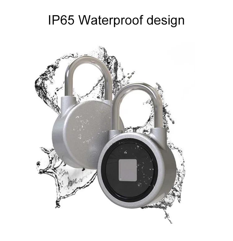 Smart Fingerprint Lock Keyless Lock Bluetooth APP  Fingerprint Unlock Anti-Theft Padlock Door Lock for Android iOS System  (2)