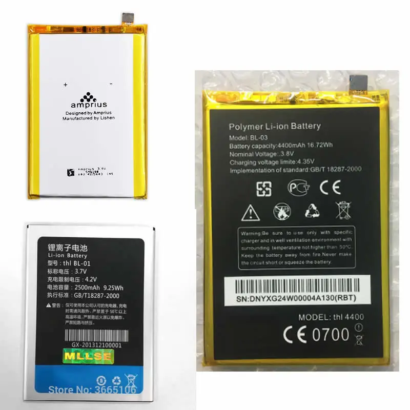 MLLSE BL 01 03 Аккумулятор для THL 5000 T4400 T200 T200C мобильный телефонная батарея код