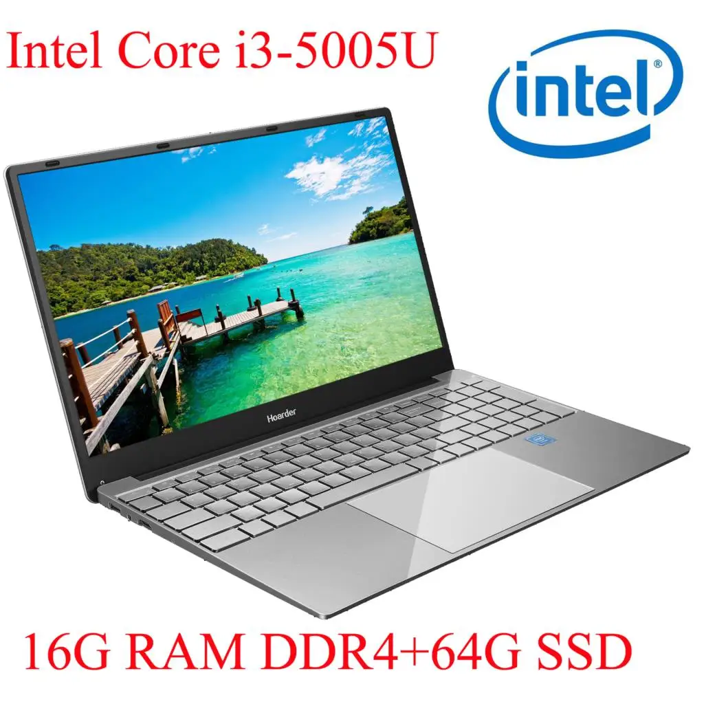 

P3-06 16G RAM 64G SSD I3-5005U Notebook Laptop Ultrabook Backlit IPS WIN10 keyboard and OS language available for choose
