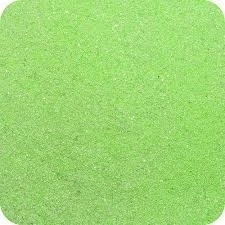 Sandtastik CS1427 Classic Colored Sand 14 oz. Bottle - Shake & Pour Lid - Light Green (1)