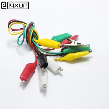 

5pcs 55mm Big Alligator Clips with 40cm Cable Electrical DIY Test Leads Double-ended Crocodile Clips Roach Test Jumper Wire