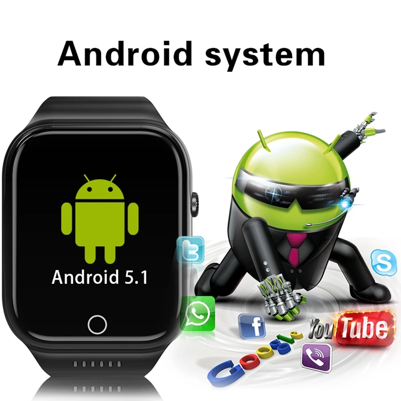 3g smart watch ОС Android MTK6580 поддержка сим-карта Wi-Fi пуш-ап информация MP3 MP4 плеер Bluetooth smartwatch для iOS и Android