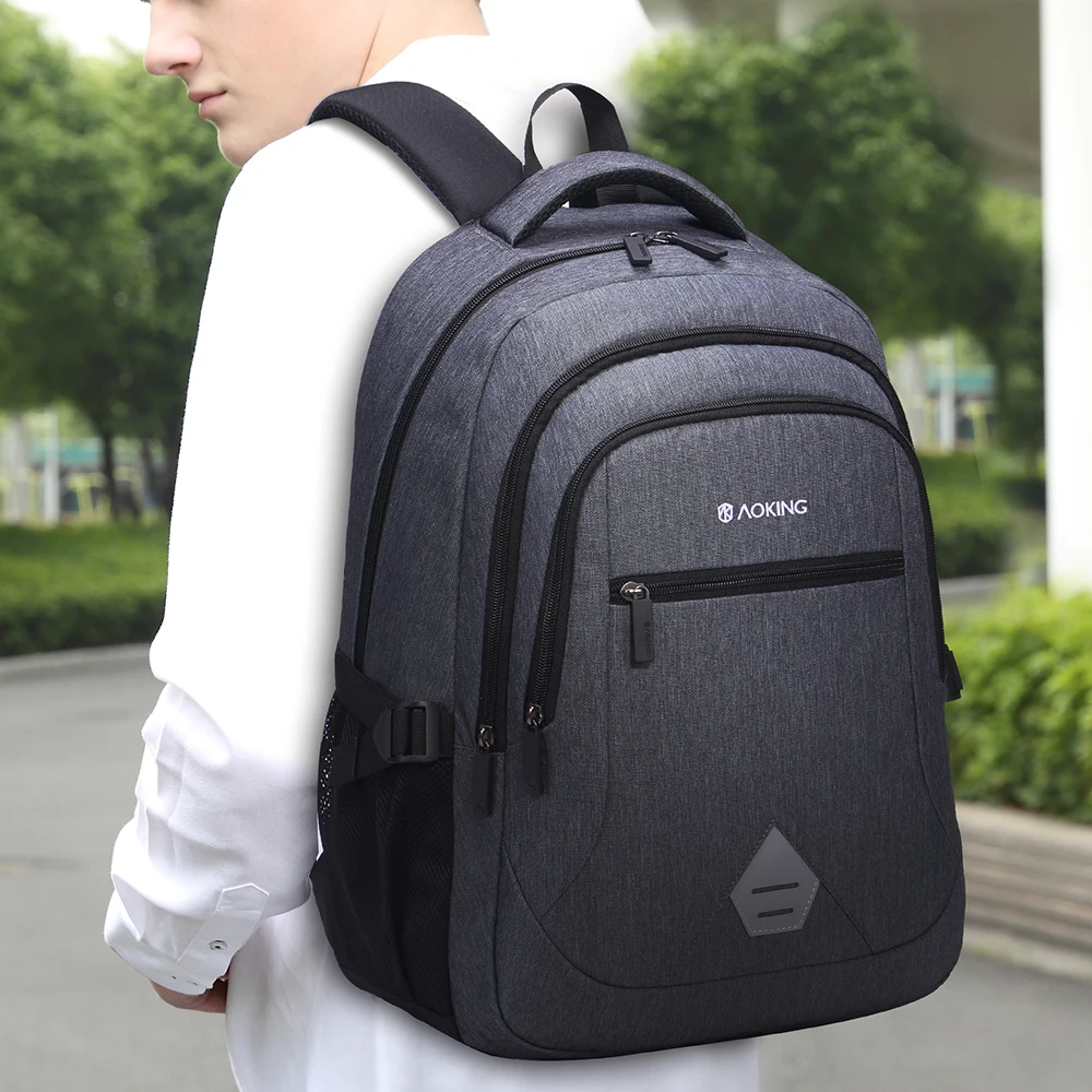 

Aoking 25L large capacity school backpack simple design comfort bags with mesh cushion for boys/girls in school or travelling