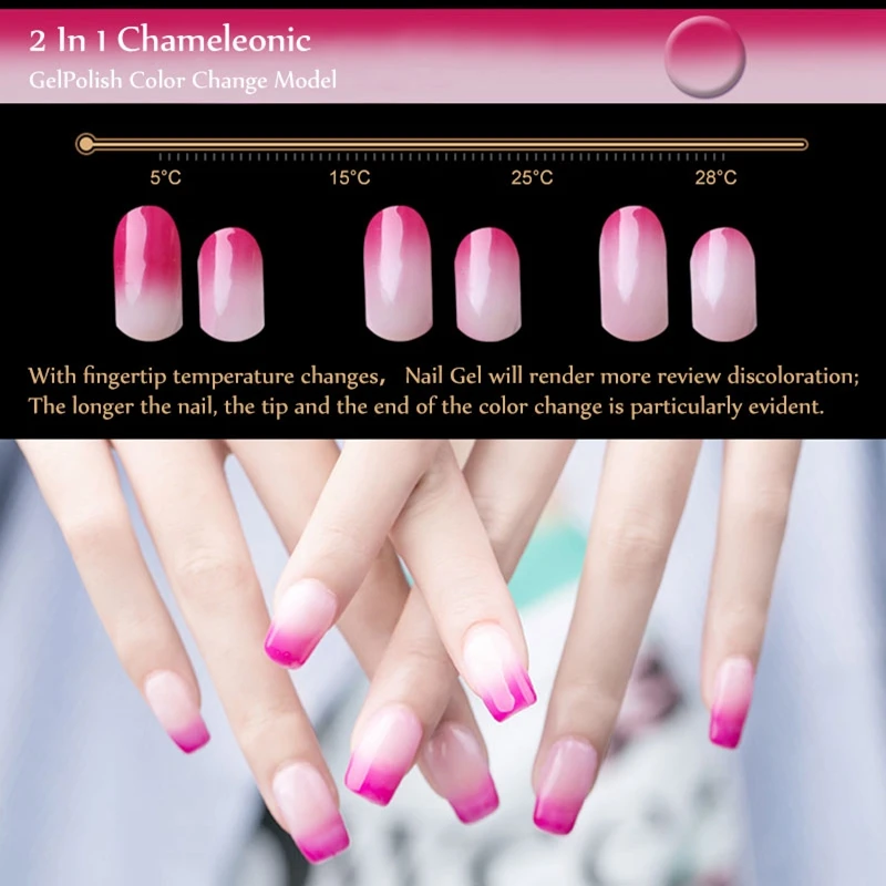 Belen 60pcsset Uv Gel Nail Polish Paint Changes Color Uv