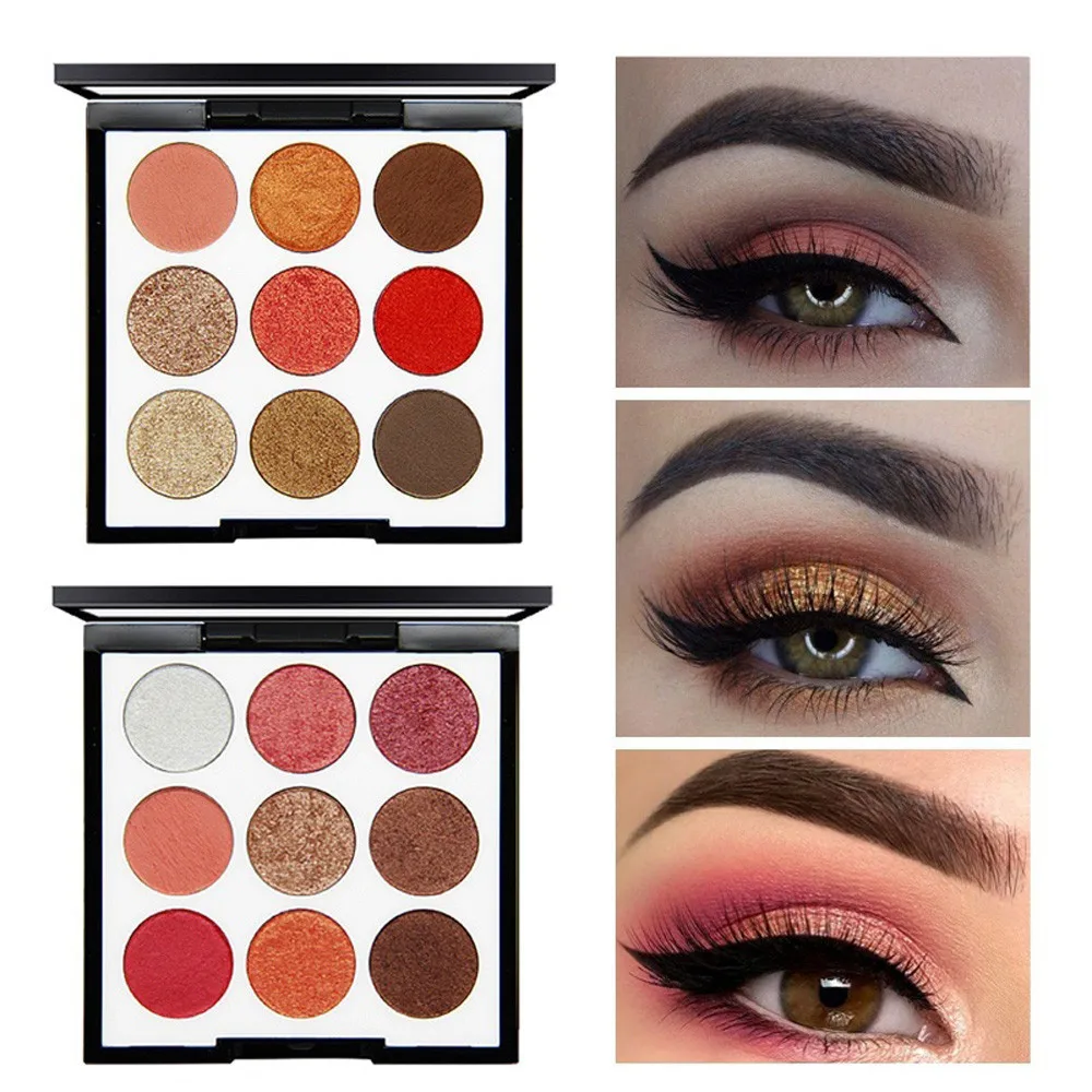 

Hot Professional Women's Fashion 9 Color Pearl Glitter Eye Shadow Powder Palette Matt Eyeshadow Cosmetic Makeup Drop Shipping