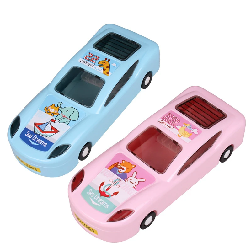 

Plastic Car Children's Pencil Case Primary School Boys and Girls Double Pencil Case Creative Car Children Pencil Case