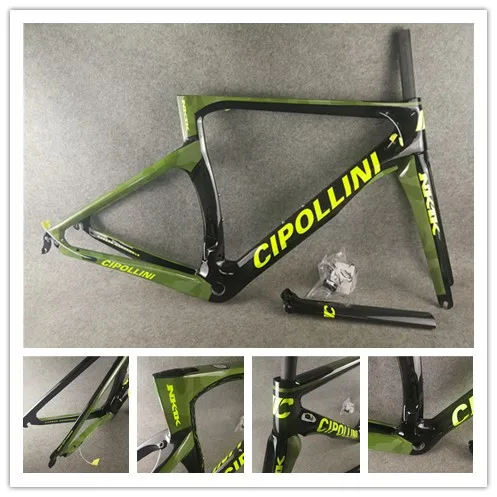 Углеродная рама Cipollini NK1K камуфляжная зеленая для дорожного велосипеда 3k или 1k